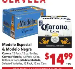 Vallarta Supermarkets Modelo Especial & Modelo Negra offer