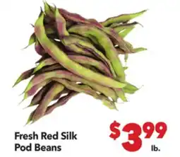 Vallarta Supermarkets Fresh Red Silk Pod Beans offer