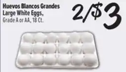 El Super Huevos Blancos Grandes / Large White Eggs offer