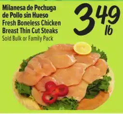 El Super Fresh Boneless Chicken Breast Thin Cut Steaks offer