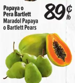 El Super Maradol Papaya o Bartlett Pears offer