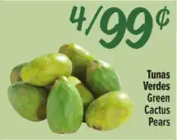 El Super Tunas Verdes / Green Cactus Pears offer