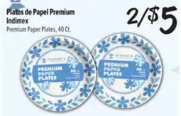 El Super Platos de Papel Premium Indimex offer