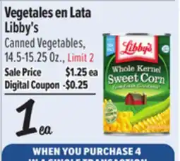 El Super Libby's Vegetales en Lata offer