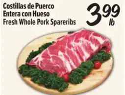 El Super Costillas de Puerco Entera con Hueso / Fresh Whole Pork Spareribs offer
