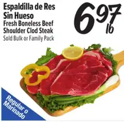 El Super Fresh Boneless Beef Shoulder Clod Steak offer