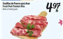 El Super Costillas de Puerco para Asar / Fresh Pork Flanken Ribs offer