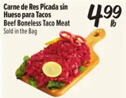 El Super Carne de Res Picada sin Hueso para Tacos / Beef Boneless Taco Meat offer
