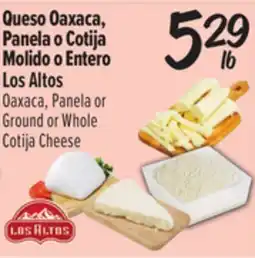 El Super Queso Oaxaca, Panela o Cotija Molido o Entero Los Altos offer