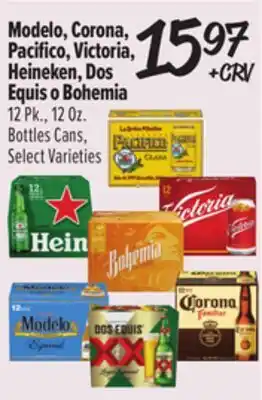 El Super Modelo, Corona, Pacífico, Victoria, Heineken, Dos Equis o Bohemia offer