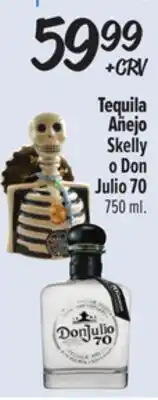 El Super Tequila Añejo Skelly o Don Julio 70 offer