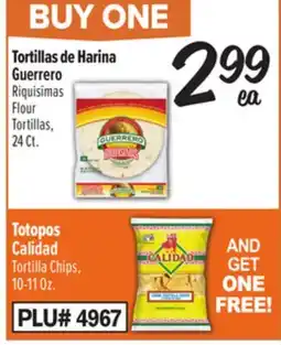 El Super Tortillas de Harina Guerrero offer