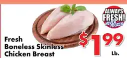 Valley Marketplace Fresh Boneless Skinless Chicken Breast offer