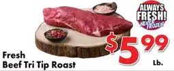 Valley Marketplace Fresh Beef Tri Tip Roast offer