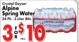 Valley Marketplace Crystal Geyser Alpine Spring Water offer