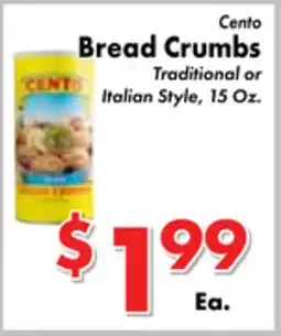 Valley Marketplace Cento Bread Crumbs offer