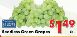 Valley Marketplace Seedless Green Grapes offer