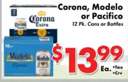 Valley Marketplace Corona, Modelo or Pacifico offer