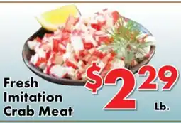 Valley Marketplace Fresh Imitation Crab Meat offer