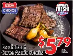 Valley Marketplace Fresh Beef Carne Asada Steaks offer
