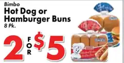 Valley Marketplace Bimbo Hot Dog or Hamburger Buns offer