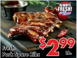 Valley Marketplace Fresh Pork Spare Ribs offer