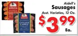 Valley Marketplace Aidell's Sausages offer