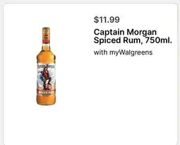 Walgreens Captain Morgan Spiced Rum offer