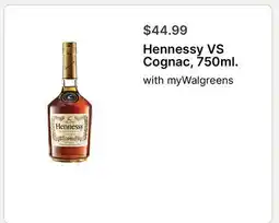 Walgreens Hennessy VS Cognac, 750ml offer