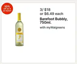 Walgreens Barefoot Bubbly offer