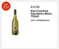 Walgreens Kim Crawford Sauvignon Blanc, 750ml offer
