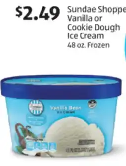 Aldi Sundae Shopper Vanilla or Cookie Dough Ice Cream offer