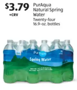 Aldi PurAqua Natural Spring Water offer