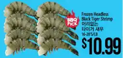 Hmart Frozen Headless Black Tiger Shrimp offer