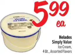 El Super Fresh Helados Simply Value offer