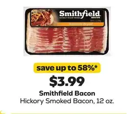 Grocery Outlet Smithfield Bacon Hickory Smoked Bacon offer