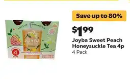Grocery Outlet Sweet Peach Honeysuckle Tea 4p offer