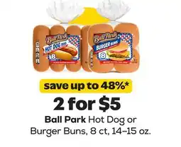 Grocery Outlet Ball Park Hot Dog or Burger Buns offer