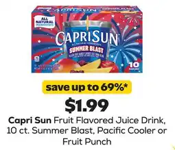 Grocery Outlet Capri Sun Fruit Flavored Juice Drink offer