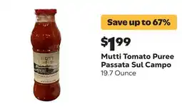Grocery Outlet Tomato Puree Passata Sul Campo offer