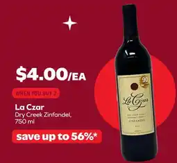 Grocery Outlet La Czar Dry Creek Zinfandel offer