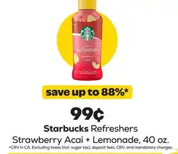 Grocery Outlet Starbucks Refresher offer
