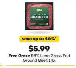 Grocery Outlet Free Graze 93% Lean Grass Fed Ground Beef offer