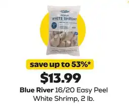 Grocery Outlet Blue River 16/20 Easy Peel White Shrimp offer