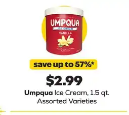 Grocery Outlet Umpqua Ice Cream offer