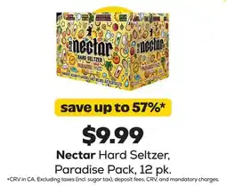 Grocery Outlet Nectar Hard Seltzer, Paradise Pack offer