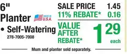 Menards 6 Planter offer