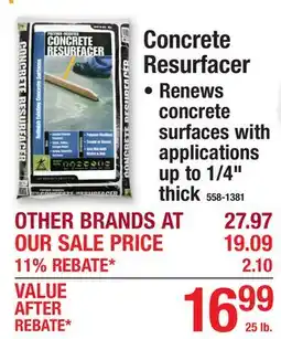 Menards Concrete Resurfacer offer
