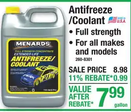 Menards Menards Antifreeze / Coolant offer