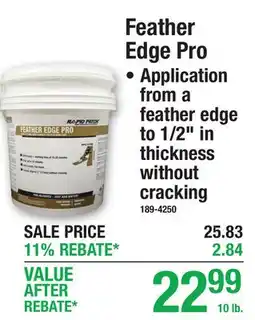 Menards Rapid Patch Feather Edge Pro offer